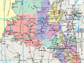Mapa Rodoviário da Provincia de Catamarca - Argentina | FredLee Na Estrada