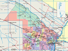Mapa Rodoviário da Provincia del Chaco - Argentina | FredLee Na Estrada