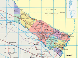 Mapa Rodoviário da Provincia de Formosa - Argentina | FredLee Na Estrada