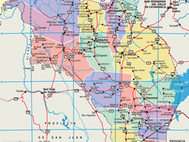 Mapa Rodoviário da Provincia de La Rioja - Argentina | FredLee Na Estrada