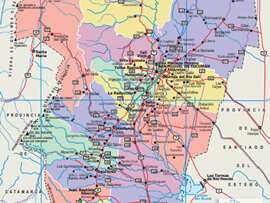 Mapa Rodoviário da Provincia del Tucumán - Argentina | FredLee Na Estrada