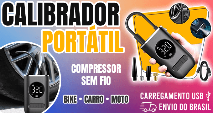 Calibrador / Compressor de Ar Portátil