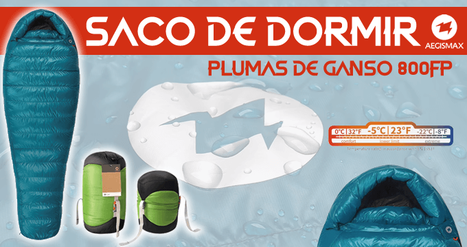 Saco de Dormir Plumas de Ganso Aegismax M3