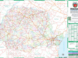 Mapa Rodoviário do Estado do Paraná - Brasil | FredLee Na Estrada