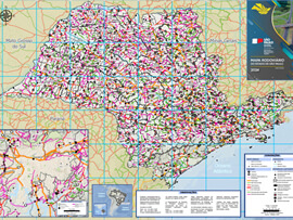 Mapa Rodoviário do Estado de São Paulo - Brasil | FredLee Na Estrada