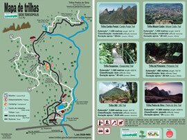 Mapa do Parque Nacional da Serra dos Órgãos - PARNASO | Sede Teresópolis - RJ