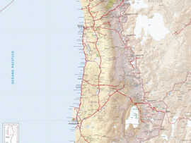 Mapa Rodoviário da Región de Arica y Parinacota, Región de Tarapacá y Región de Antofagasta - Chile | FredLee Na Estrada