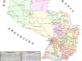 Mapa Rodoviário da República do Paraguai | FredLee Na Estrada