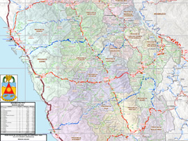 Mapa Rodoviário do Departamento de Áncash - Peru | FredLee Na Estrada