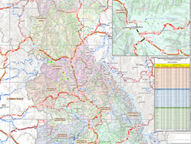Mapa Rodoviário do Departamento de Cajamarca - Peru | FredLee Na Estrada