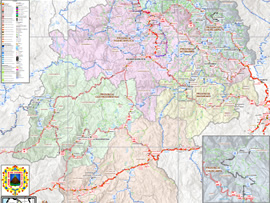 Mapa Rodoviário do Departamento de Huancavelica - Peru | FredLee Na Estrada