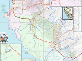 Mapa Rodoviário do Departamento de Ica - Peru | FredLee Na Estrada