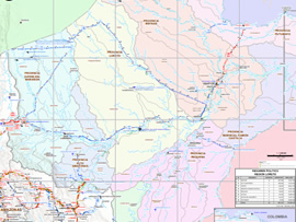 Mapa Rodoviário do Departamento de Loreto - Peru | FredLee Na Estrada