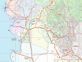 Mapa Rodoviário do Departamento de Piura - Peru | FredLee Na Estrada