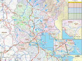 Mapa Rodoviário do Departamento de Puno - Peru | FredLee Na Estrada