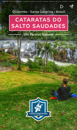 Cataratas do Salto Saudades em Quilombo - SC: Um Paraíso Natural | FredLee Na Estrada