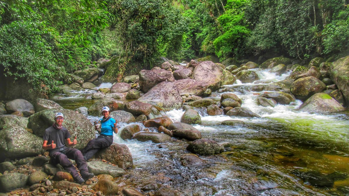 Cachoeira do Rio Soberbo na Trilha do Poço da Preguiça, Parque Nacional da Serra dos Órgãos (PARNASO), Sede Guapimirim - RJ