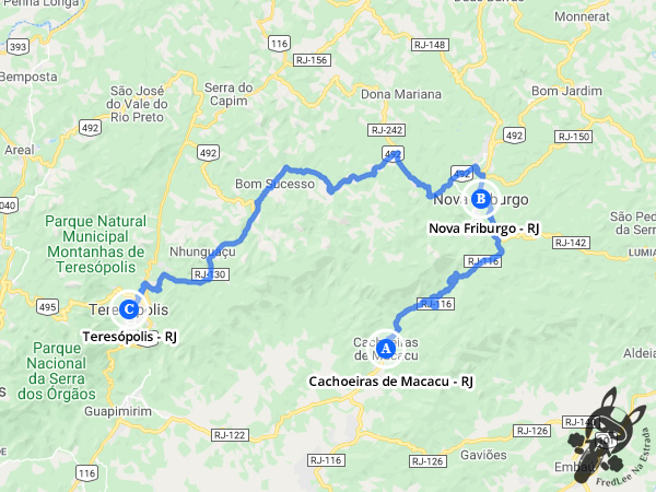 Trajeto entre Cachoeiras de Macacu e Teresópolis - Rio de Janeiro - Brasil - Rio de Janeiro - Brasil | FredLee Na Estrada