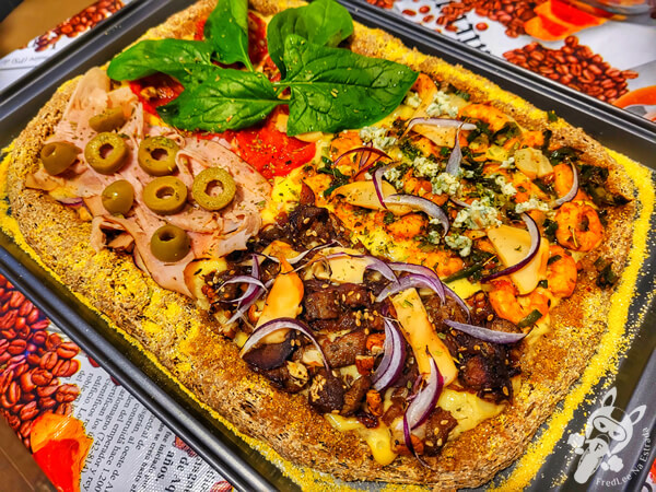 Pizza integral artesanal 4 sabores | La Paloma - Rocha - Uruguai | FredLee Na Estrada