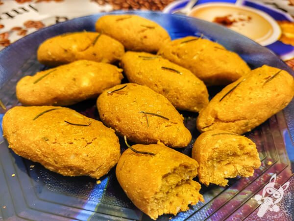 Croquetes feitos à base de batata-doce e farinha de grão-de-bico | La Paloma - Rocha - Uruguai | FredLee Na Estrada