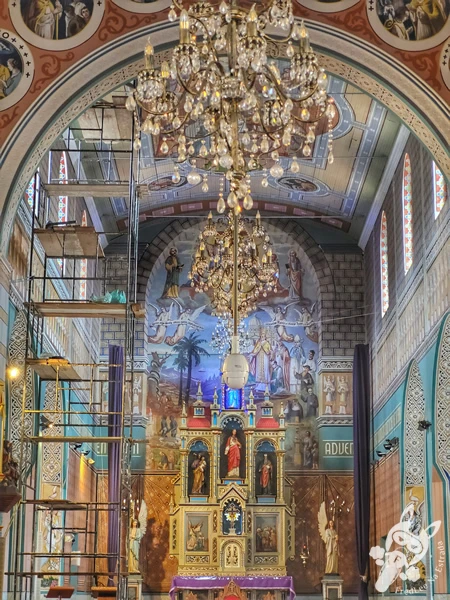 Interior do Santuário Diocesano Nossa Senhora de Belém, em Guarapuava, Paraná, Brasil. Foto: FredLee Na Estrada.