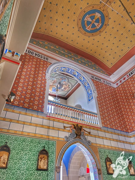Interior do Santuário Diocesano Nossa Senhora de Belém, em Guarapuava, Paraná, Brasil. Foto: FredLee Na Estrada.
