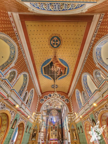 Interior do Santuário Diocesano Nossa Senhora de Belém, em Guarapuava, Paraná, Brasil. Foto: FredLee Na Estrada.